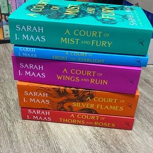 Colorful Book Set by Sarah J. Maas VERY USED DAMAGED